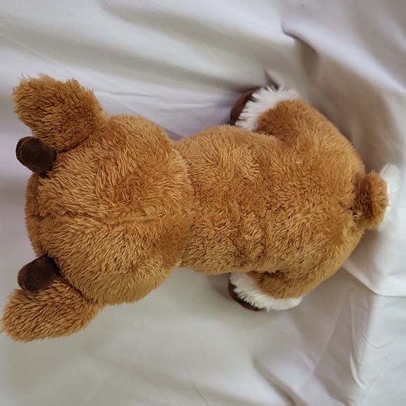 Rudolph the Red nosed Reindeer plush 11" fabric eyes fuzzy nose KOHLS Cares - Picture 9 of 10